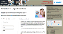 Desktop Screenshot of linguatranslations.be