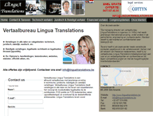 Tablet Screenshot of linguatranslations.be